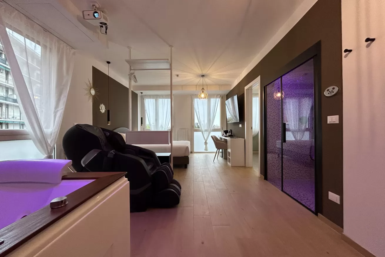 Interni eleganti della Suite Prestige